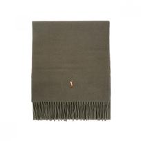 Polo Ralph Lauren Pc1047 343 Pony Fringe Muffler PC1047-343 gray
