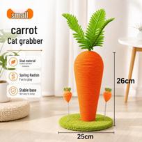 VZZS Carrot Sisal Cat Scratching Post Small green