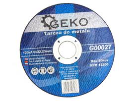 Metalo pjovimo diskas, 125 × 1,0 × 22,23 mm GEKO G00027