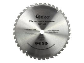 Medienos pjovimo diskas su kietlydinio dantimis, 450 × 32 mm, 40 dantų