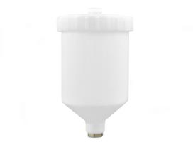 Plastikinis dažymo pistoleto bakelis 600 ml, vidinis M16 × 1,5 sriegis GEKO G01109