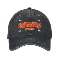 Scorpions rock metal band  Baseball Caps Merch for Men Women  Adjustable Trucker Hat Adjustable gray