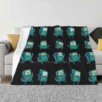 Bmo Low Price New Print Novelty Fashion Soft Warm Blanket Adventuretime Cartoon Network Cartoonnetwork Gamer Game Life Cute 30x40in blue
