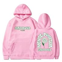 European Size Junior H Sad Boyz 4 Life Flower Hoodie M white