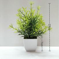 New Artificial Flower Bonsai Fake False Plants With Pot Potted Flowers Table Pulp Pot Garden Outdoor Decor beige