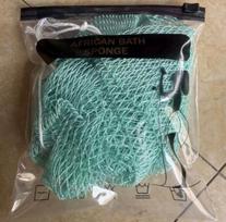Authentic African Exfoliating Net Bath Sponge, Deep Clean Body Scrubber for Smoother Skin on Back, Legs, Arms & Neck black