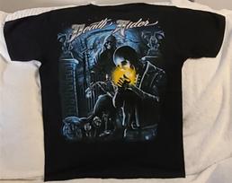 SKELETON SKULL BIKER MOTORCYCLE GRIM REAPER SCYTHE DEATH RIDER GARGOYLE T-shirt Tops Tees Unisex 4XL gray