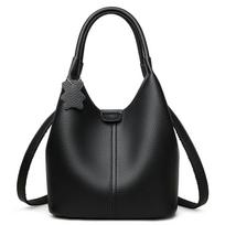 New Style Women's Handbag Soft Leather Luxury Tote Bag Fashion Versatile Crossbody Bag black