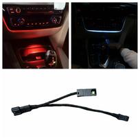 Center Console Cup Holder Ambient Light for BMW 3Series F30 F31 F34 GT 2014-2018 Orange+Blue black