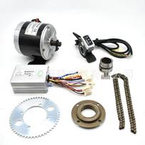 Elektrinio paspirtuko „pasidaryk pats“ rinkinys: Visureigis paspirtukas, triratis ir riedlentė su MY1016-250W350V 350W 36V Thumb Sprocket Kit