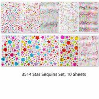 3D Rhinestone Rhinestone Stickers Mix-And-Match Self Adhesive Rhinestone Sticker  Dress-Up Star Gem 10 Sheets