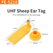 Factory Direct UHF RFID Animal Electronic Ear Tag for Pigs Cattle Sheep Livestock Identification 1 1pcs 46x17mm