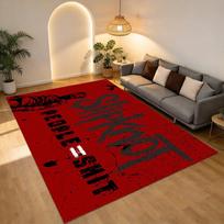 Slipknot Band Living Room Nonslip Area Rug Soft Carpet For Bedroom Game Playroom Sofa Office Home Decor Doormat Christmas Gift C926454 50cmx80cm black