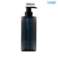 400/500 ml kvadratiniai vonios muilo dozatoriai, papildomi šampūno, dušo želė laikikliai, nešiojami kelioniniai dozatoriai, tušti vonios siurbliniai buteliukai mėlyna
