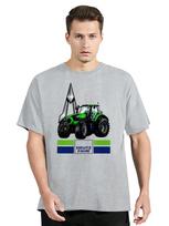 Deutz Fahr Tractor T Shirt Summer O-neck Cotton T-shirt Hip Hop Tees Tshirt Clothing Oversized Tops Unisex S gray