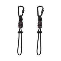 Hiking Bottle Carry Clip Water Bottle Hanging Buckle with Size-Fit Holder and Screw Gate Fastener, Cord Body Holder for Camp Day Use Gear black