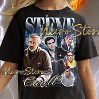 STEVE CARELL T Shirt Retro Bootleg The Office TV Show SweaT vintage Washed graphic fashion Comfortable Stretched streetwear 4XL juoda