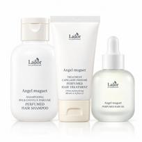 LADOR Perfumed Trio Kit Osmanthus or Angel Muguet Shampoo 100ml Treatment 50ml Hair Oil 30ml Perfume Hair Care Set Angel Muguet