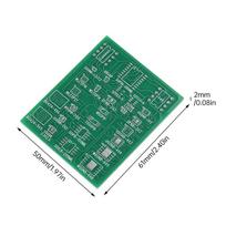 25-in-1 SMD to DIP8 Universal Adapter 4-Layer PCB, SOIC8/16 SOP8 DFN8 USON8 DFN8 SOT5 SOT6 WSON8 WLCSP TSSOP8 Electronic Kit