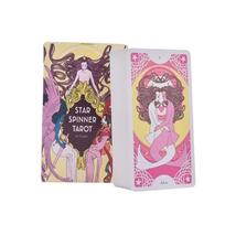 Star Spinner Tarot Cards A 81 Tarot Table Deck Oracle Card English Fun Playing Divination Fate Board Games for Women beige
