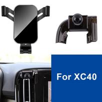 For Volvo XC90 S90 XC60 S60 V60 XC40 Accessories Car Mobile Phone Holder Air Vent Mount Bracket Auto Gravity GPS Stand XC40 Black black
