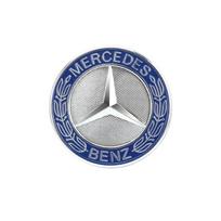 Automobilio Metalinis Plokščias Variklio Dangčio Emblema Priekinis Ženklelis Logotipas Tinka Mercedes Benz AMG W212 W213 W205 W177 W247 W176 CLS CLA CLK CLG GLS X253 mėlyna