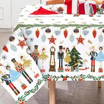 Christmas Nutcracker Picnic Rectangle Tablecloth Dining Room Decor Reusable Tablecloth for Table Xmas Picnic Party Supplies 100x160cm