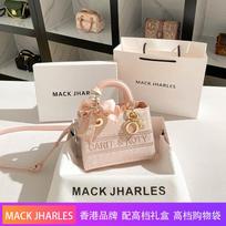 Fashionable Bow Embroidered Tote Bag with High-end Feel and Large Capacity Commuting Bag gray