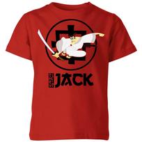 Samurai Jack They Call Me Jack Kids' T-Shirt - Red 2XL black