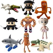 (Cappuccino Assassino#64009) Animal Soft Doll Toys Are an Ideal Choice for Decorating Children's Bedrooms Shark#64001
