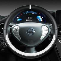 for Nissan Leaf ZE0/AZE0 ZE1 2010~2023 PU Leather Car Steering Wheel Cover High Quality Fast Shipping Auto Accessories O Shape Green