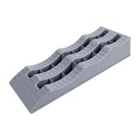 2PCS Campervan Leveling Ramp Heavy Duty RV Leveling Blocks 3 Step Leveling Ramps Maximum Load 10000LB for Travel Trailer gray