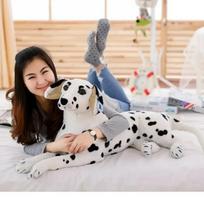 Vivid Spotted Dog Stuffed Doll Realistic Details Multiple Sizes Household Decoration Indoor Scene Layout Photo Prop Casual Gift About 30cm