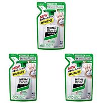 Biore Medicated Foam Type Acne Care Face Wash Refill 130ml x 3 Pack Men's green