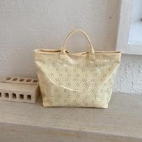 Stylish Textured Large Capacity Women's Jelly Tote Bag gray