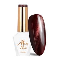 MOLLY NAILS CAT EYE RED magnetinis gelinis lakas, Nr.237