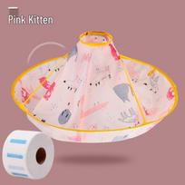 Children's Haircutting Cape - Non-Stick Hair Catching Bib for Babies and Infants