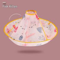 Children's Haircutting Cape - Non-Stick Hair Catching Bib for Babies and Infants white