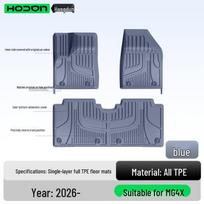 MG4X TPE Floor & Trunk Mats with Starry Sky Design - Full Range Accessories Single Layer Blue TPE gray