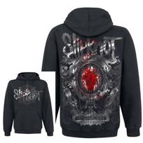 Moterų Vyrų Slipknot Metalinės Grupės Kaukė Nario Grafinis Džemperis Su Gobtuvu Unisex Priekinė Galinė Spausdinimo Gobtuvėliai Laisvo Kirpimo Minkšti Atsitiktiniai Gatvės Stiliaus Megztiniai Viršutiniai Drabužiai XXXL gray
