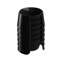 JUSTINLAU Stackable Coffee Cupping Bowl Food-grade PC Profession Coffee Tasting Cup  Reusable Coffee Evaluation Cup Barista Tool black