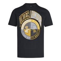 Under Armour Men's Varsity Crest Loose Short Sleeve T-Shirt L gray