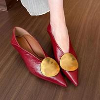 Women Heeled Shoes Pointed Toe Low Heels Designer Shoes Sexy Dress Fashion Pumps Summer Elegant Zapatos Mujer 34