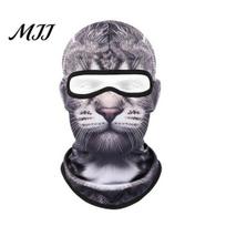 Skiing Balaclava 3D Animal Ski Mask, Lion Leopard Bear Panda Dog Cat Full Face Cover Cover, Winter Windproof Mask for Cycling Funny M gray