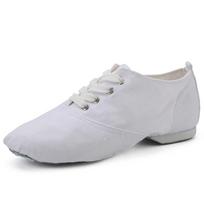 Adult Low Top Jazz Dance Shoes for Yoga and, Unisex Dance for Men and Women 41 white
