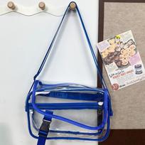 Zipper Crossbody Bag Transparent Tote Handbag Simple Fashion Shoulder Bag  Travel gray
