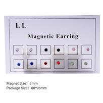 Magnet Ear Tragus Cartilage Lip Labret Stud Nose Ring Fake Cheater Non Pierced white