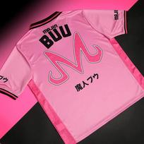 Anime Dragon Ball Majin Buu Printed Football Jersey Men Breathable Quick Drying Short Sleeved T-shirt Family Matching Clothing M pink