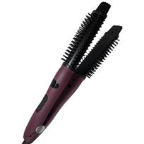 Both of high and low gear electric curling iron does not hurt the hair perm hair comb pear flower electric round brush shape Good product 1 purple AU