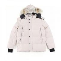 Wyndham parka žąsų pūkų striukė Kanadietiška M vyriški ir moteriški paltai tikras vilko kailis XL gray